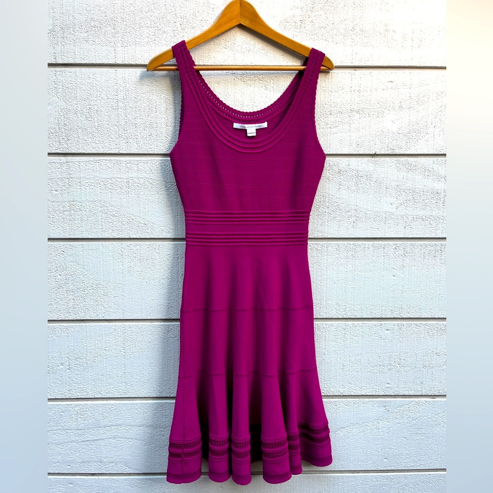 DVF Perry Fit & flare plump knit dress